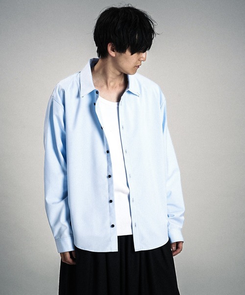 NO ID.（ノーアイディ）の「【NO ID.】Shirt with Neck Tie / ネクタイ 付 シャツ（シャツ/ブラウス・メンズ・サックスブルー/グレー/ホワイト・ONE SIZE）」の16枚目の写真