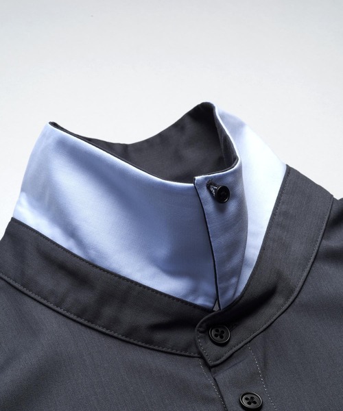 NO ID.（ノーアイディ）の「【NO ID.】Shirt with Neck Tie / ネクタイ 付 シャツ（シャツ/ブラウス・メンズ・サックスブルー/グレー/ホワイト・ONE SIZE）」の13枚目の写真