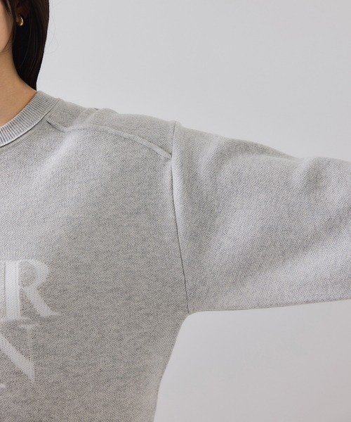 VIS(ビス)の「スウェットライクジャガードロゴニット(ニット/セーター・レディース・クリーム/ネイビー/ライトグレー・FREE)」の22枚目の写真