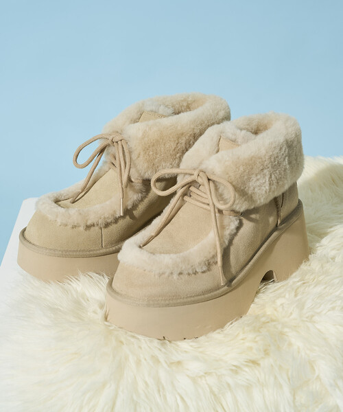 UGGレースアップブーツ 限定展開 UGG/アグ W ESMEE LACE UP/エスミ―レースアップ[6～8