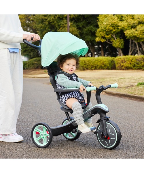 DADWAY(ダッドウェイ)の「エクスプローラー トライク 4in1 ベビーカーJP PKG(ベビーカー/ベビーカー用品・キッズ・ミント/サンドベージュ/ブラック・FREE)」の2枚目の写真