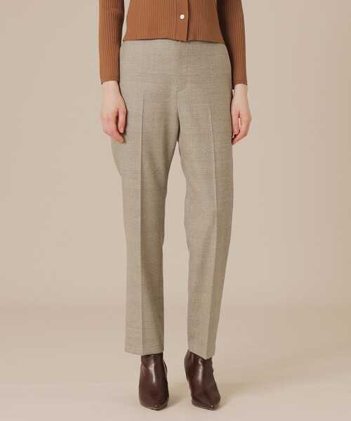 MACKINTOSH LONDON(マッキントッシュ ロンドン)の「【Precious12月号/婦人画報11月号掲載】ウールサキソニーパンツ(その他パンツ・レディース・ベージュ系その他/グリーン/グレー系その他2/ブラック・40/36/38)」の3枚目の写真