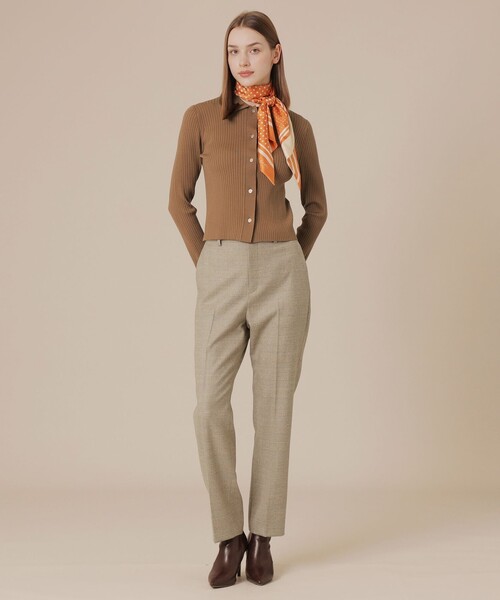 MACKINTOSH LONDON(マッキントッシュ ロンドン)の「【Precious12月号/婦人画報11月号掲載】ウールサキソニーパンツ(その他パンツ・レディース・ベージュ系その他/グリーン/グレー系その他2/ブラック・40/36/38)」の5枚目の写真