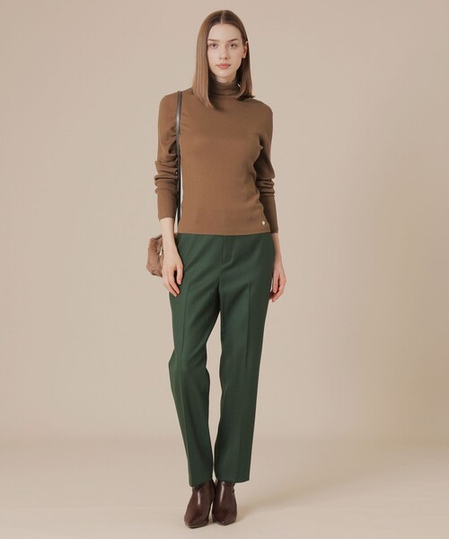 MACKINTOSH LONDON(マッキントッシュ ロンドン)の「【Precious12月号/婦人画報11月号掲載】ウールサキソニーパンツ(その他パンツ・レディース・ベージュ系その他/グリーン/グレー系その他2/ブラック・40/36/38)」の13枚目の写真