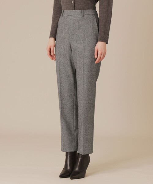 MACKINTOSH LONDON(マッキントッシュ ロンドン)の「【Precious12月号/婦人画報11月号掲載】ウールサキソニーパンツ(その他パンツ・レディース・ベージュ系その他/グリーン/グレー系その他2/ブラック・40/36/38)」の11枚目の写真