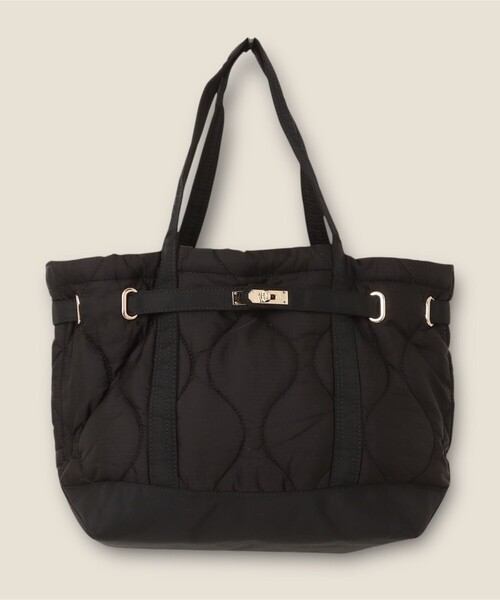 fredy emue（フレディエミュ）の「【TRIFFER/トリファー】バックベルトキルトトートバッグ（トートバッグ・レディース・ブラック/オリーブ・FREE）」の2枚目の写真