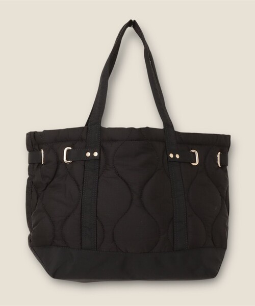 fredy emue（フレディエミュ）の「【TRIFFER/トリファー】バックベルトキルトトートバッグ（トートバッグ・レディース・ブラック/オリーブ・FREE）」の3枚目の写真