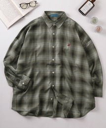 make a ray!（メイク ア レイ！）の「【71】【BEVERLY HILLS POLO CLUB/ビバリーヒルズポロクラブ】ワンポイント刺繍 ルーズシルエット チェックシャツ（シャツ/ブラウス）」