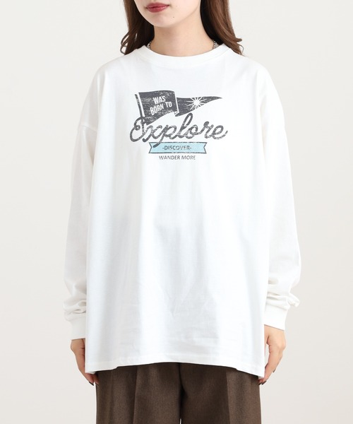 セール】myke BIGシルエットプリントロンT（Tシャツ/カットソー