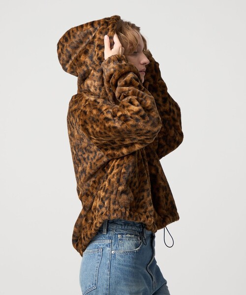 セール】＜6(ROKU)＞フェイクファー レオパード ブルゾン（その他
