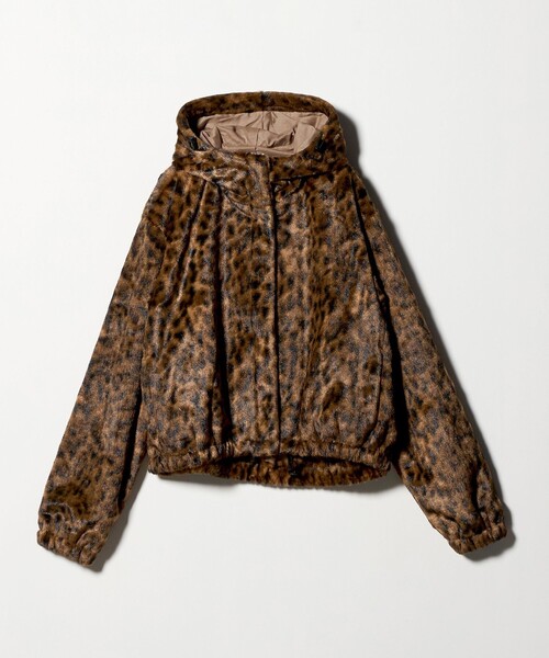 6(ROKU)＞フェイクファー レオパード ブルゾン（その他アウター）｜6