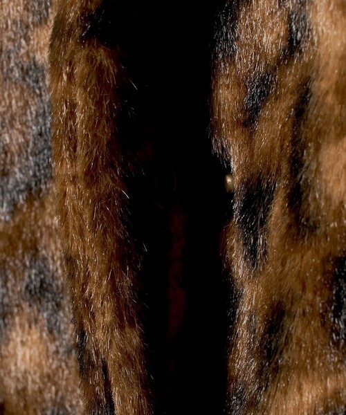 6(ROKU)＞フェイクファー レオパード ブルゾン（その他アウター）｜6