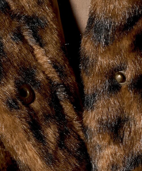 セール】＜6(ROKU)＞フェイクファー レオパード ブルゾン（その他