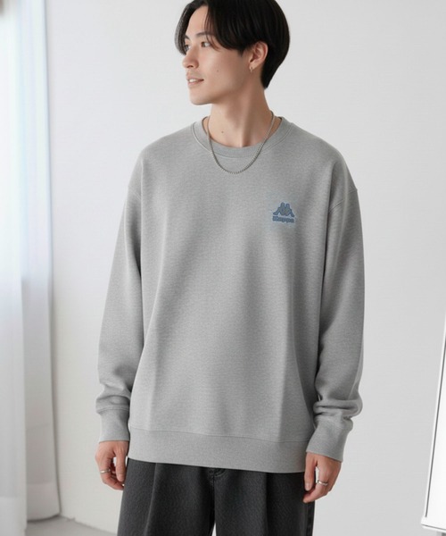 Kappa（カッパ）の「Kappa カッパ スウェット 軽量 裏起毛 クルーネック トレーナー（スウェット・メンズ・ネイビー/ブラック/杢グレー・M/L/LL）」の2枚目の写真