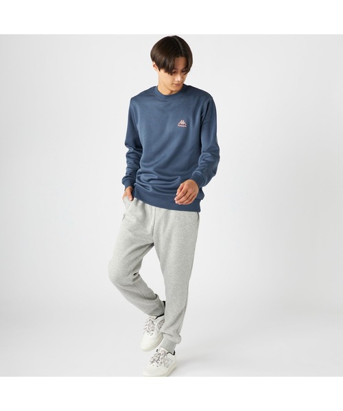 Kappa（カッパ）の「Kappa カッパ スウェット 軽量 裏起毛 クルーネック トレーナー（スウェット・メンズ・ネイビー/ブラック/杢グレー・M/L/LL）」の6枚目の写真
