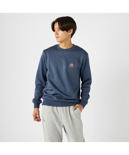 Kappa（カッパ）の「Kappa カッパ スウェット 軽量 裏起毛 クルーネック トレーナー（スウェット・メンズ・ネイビー/ブラック/杢グレー・M/L/LL）」の7枚目の写真