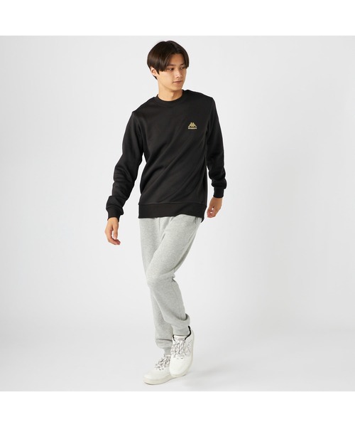 Kappa（カッパ）の「Kappa カッパ スウェット 軽量 裏起毛 クルーネック トレーナー（スウェット・メンズ・ネイビー/ブラック/杢グレー・M/L/LL）」の15枚目の写真