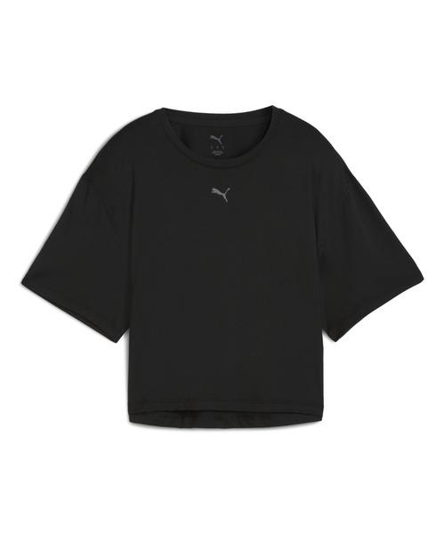 PUMA（プーマ）の「プーマ PUMA W CLOUDSPUN RELAXED Tシャツ（Tシャツ/カットソー・レディース・ブラック/ブラウン・S/M/L）」の2枚目の写真