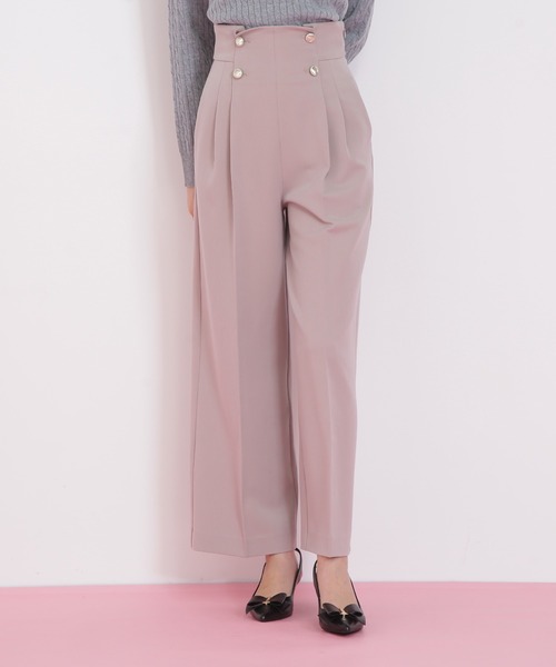 JILL by JILL STUART(ジルバイジルスチュアート)の「◇メタル釦ストレートイージーパンツ(その他パンツ・レディース・ピンク/ネイビー/グレー・MEDIUM/SMALL)」の17枚目の写真