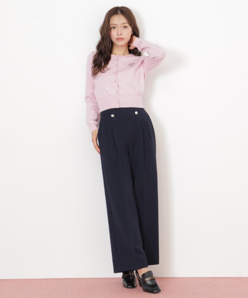 JILL by JILL STUART(ジルバイジルスチュアート)の「◇メタル釦ストレートイージーパンツ(その他パンツ・レディース・ピンク/ネイビー/グレー・MEDIUM/SMALL)」の21枚目の写真