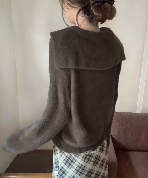 セール】リボンシャギーニットプルオーバー（ニット/セーター）｜LAUIR