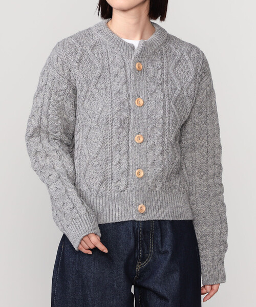 James Charlotte | ウール アランニットカーディガン WOMEN