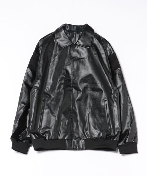 aimoha(アイモハ)の「フェイクレザー ジャケット/Faux leather jacket(ライダースジャケット・メンズ・ブラック・LARGE/MEDIUM/X-LARGE)」の13枚目の写真