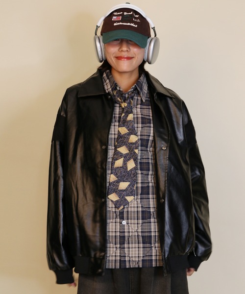 aimoha(アイモハ)の「フェイクレザー ジャケット/Faux leather jacket(ライダースジャケット・メンズ・ブラック・LARGE/MEDIUM/X-LARGE)」の15枚目の写真
