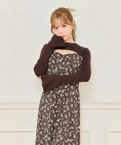 apres jour(アプレジュール)の「ショート丈ニットトップス(ニット/セーター・レディース・アイボリー/ダークブラウン/ブラック・X-LARGE/フリー)」の21枚目の写真