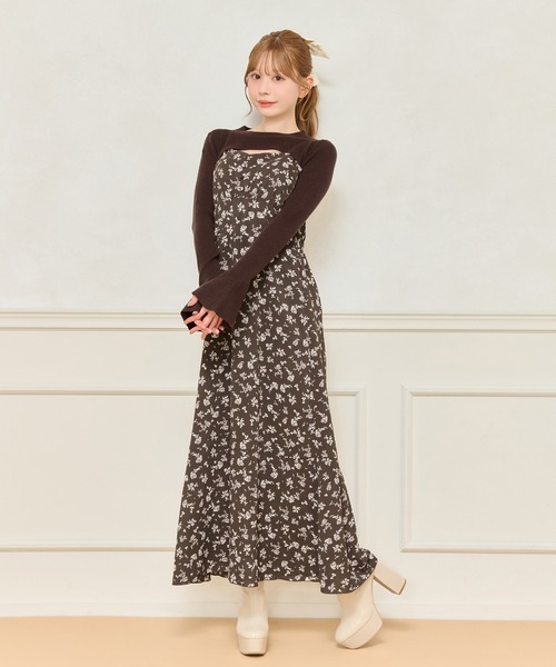 apres jour(アプレジュール)の「ショート丈ニットトップス(ニット/セーター・レディース・アイボリー/ダークブラウン/ブラック・X-LARGE/フリー)」の22枚目の写真