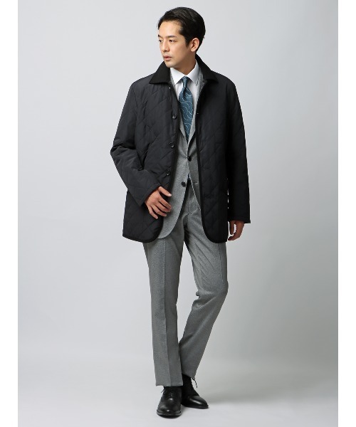 SUIT SQUARE（スーツスクエア）の「オフィアウター キルティングジャケット 撥水 透湿 防風 ポリエステル（その他アウター・メンズ・ブラック/ネイビー・S/LL/L/M/3L）」の4枚目の写真