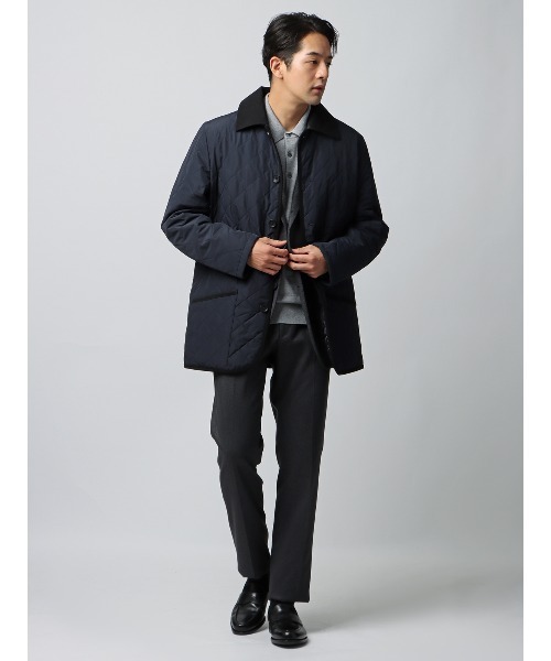 SUIT SQUARE（スーツスクエア）の「オフィアウター キルティングジャケット 撥水 透湿 防風 ポリエステル（その他アウター・メンズ・ブラック/ネイビー・S/LL/L/M/3L）」の12枚目の写真