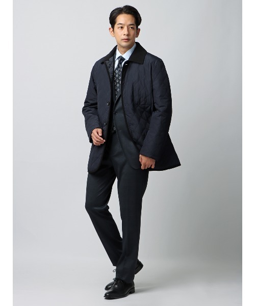 SUIT SQUARE（スーツスクエア）の「オフィアウター キルティングジャケット 撥水 透湿 防風 ポリエステル（その他アウター・メンズ・ブラック/ネイビー・S/LL/L/M/3L）」の13枚目の写真