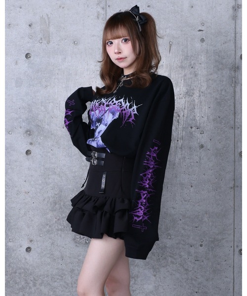 Amilige（アミリージュ）の「Toxic TeddyプリントロングTシャツ（T
