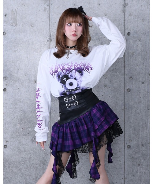 Amilige（アミリージュ）の「Toxic TeddyプリントロングTシャツ（T