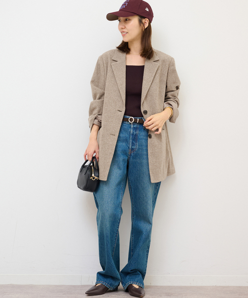 セール】シルクネップツイードシングルジャケット（テーラード