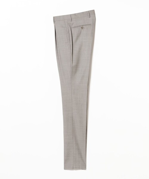 BEAMS F（ビームスエフ）の「【別注】PT TORINO / GENTLEMAN-F ウール シャークスキン 1プリーツ スラックス（その他パンツ・メンズ・グレー/チャコールグレー・46/48/50/44/52/42）」の4枚目の写真