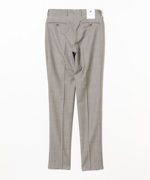 BEAMS F（ビームスエフ）の「【別注】PT TORINO / GENTLEMAN-F ウール シャークスキン 1プリーツ スラックス（その他パンツ・メンズ・グレー/チャコールグレー・46/48/50/44/52/42）」の8枚目の写真