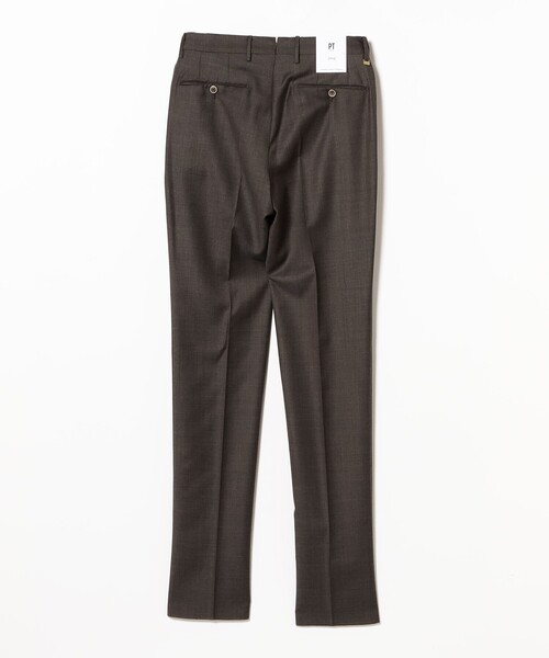 BEAMS F（ビームスエフ）の「【別注】PT TORINO / GENTLEMAN-F ウール シャークスキン 1プリーツ スラックス（その他パンツ・メンズ・グレー/チャコールグレー・46/48/50/44/52/42）」の13枚目の写真