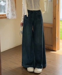 レイジーデニムパンツ