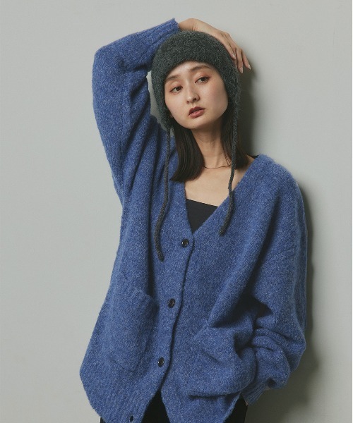 ad thie(アドティエ)の「イヤーフラップ ニットキャップ(ニットキャップ/ビーニー・レディース・チャコール/ブラウン/ブラック/ベージュ・FREE)」の17枚目の写真