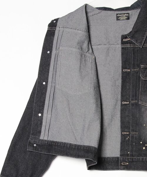 MandO（Auntie Rosa）（エムオー）の「ウォッシュペイントデニムジャケット/セットアップ着用可（デニムジャケット・メンズ・インディゴブルー/ブラック・LARGE/MEDIUM）」の21枚目の写真