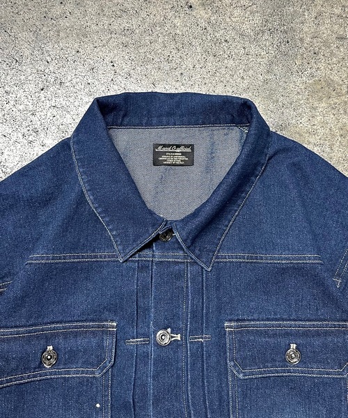 MandO（Auntie Rosa）（エムオー）の「ウォッシュペイントデニムジャケット/セットアップ着用可（デニムジャケット・メンズ・インディゴブルー/ブラック・LARGE/MEDIUM）」の3枚目の写真