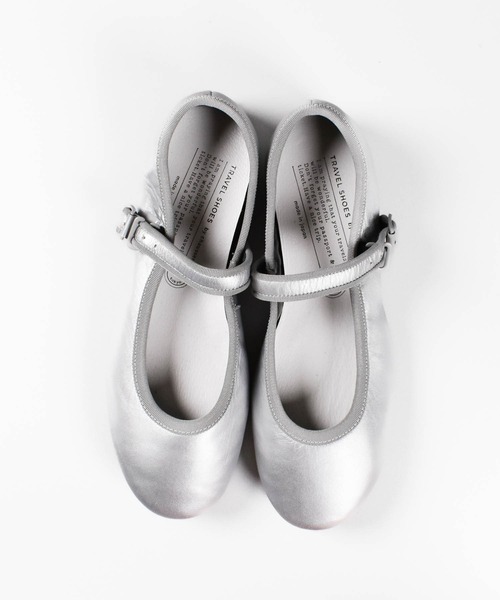 chausser(ショセ)の「【KS】【TRAVEL SHOES by chausser/トラベルシューズバイショセ】ワンストラップ シューズ(ローファー・レディース・シルバー/ブラック・36/37/38/39)」の4枚目の写真
