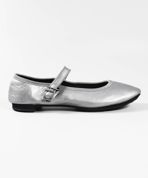 chausser(ショセ)の「【KS】【TRAVEL SHOES by chausser/トラベルシューズバイショセ】ワンストラップ シューズ(ローファー・レディース・シルバー/ブラック・36/37/38/39)」の9枚目の写真