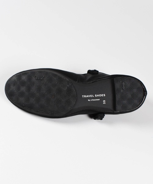 chausser(ショセ)の「【KS】【TRAVEL SHOES by chausser/トラベルシューズバイショセ】ワンストラップ シューズ(ローファー・レディース・シルバー/ブラック・36/37/38/39)」の18枚目の写真
