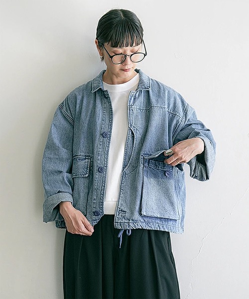 9OZデニムハンティングジャケット（デニムジャケット）｜solamonat