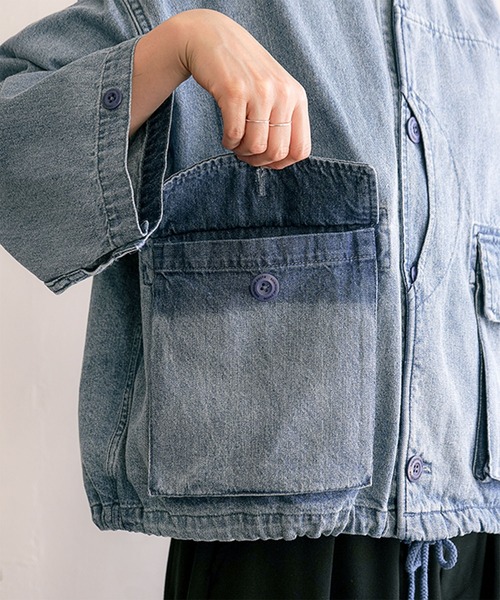 9OZデニムハンティングジャケット（デニムジャケット）｜solamonat