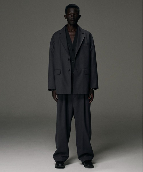 T/W Saxony 2 Tuck Wide Easy Trousers（スラックス）｜COOTIE