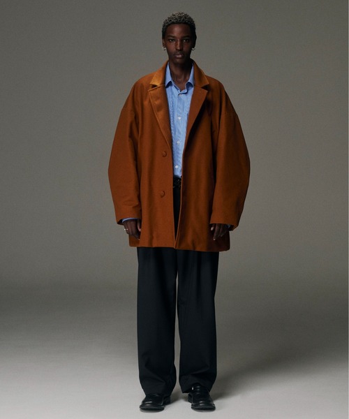 T/W Saxony 2 Tuck Wide Easy Trousers（スラックス）｜COOTIE